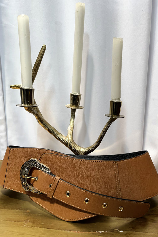 Cinturón Liso - Camel