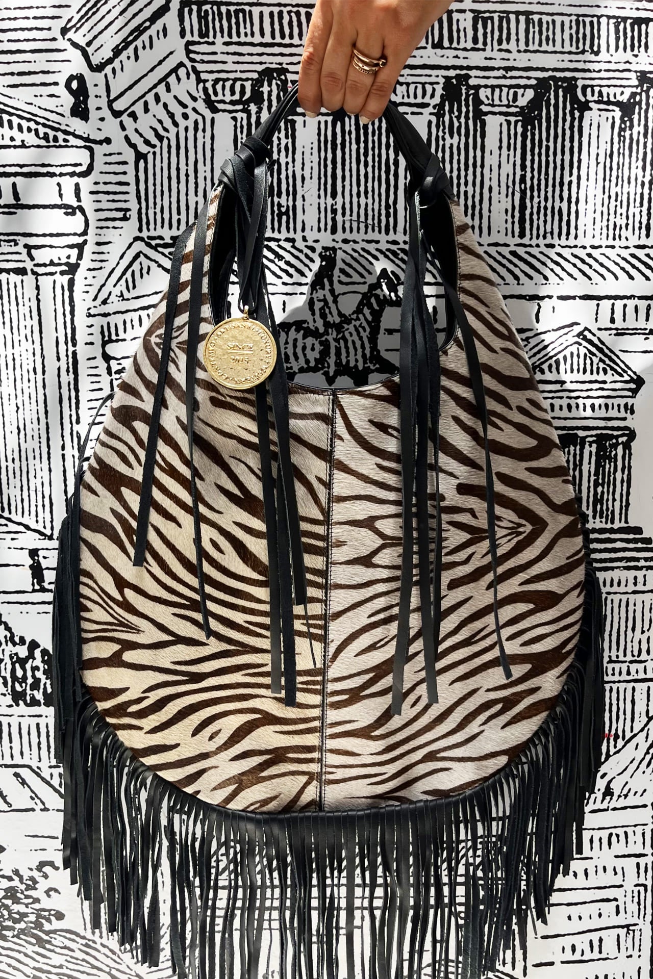 Hobo Bag Corcega - Cebra Barbas