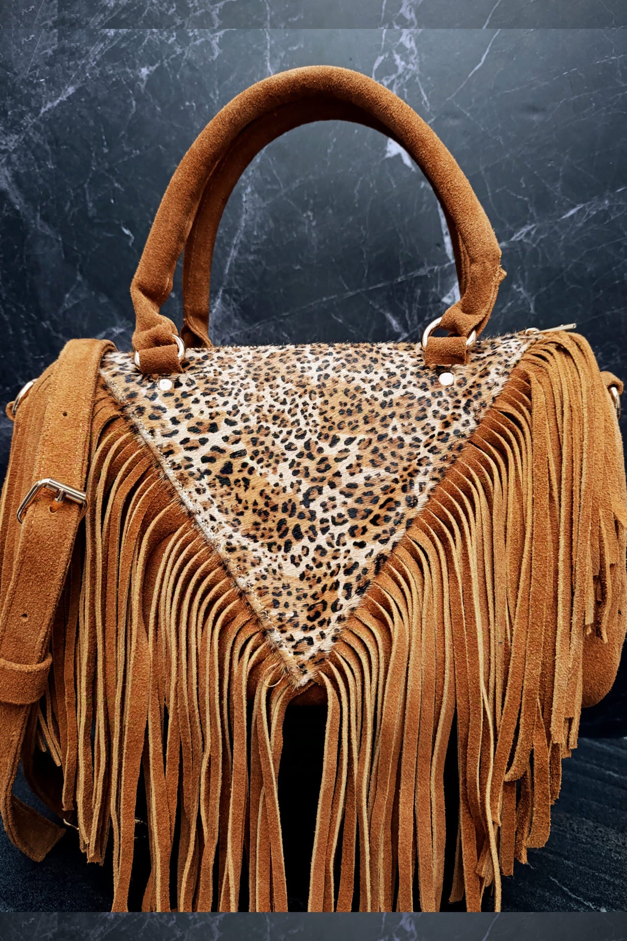 Luxury Bag - Miel/Cheetah 1 Barbas