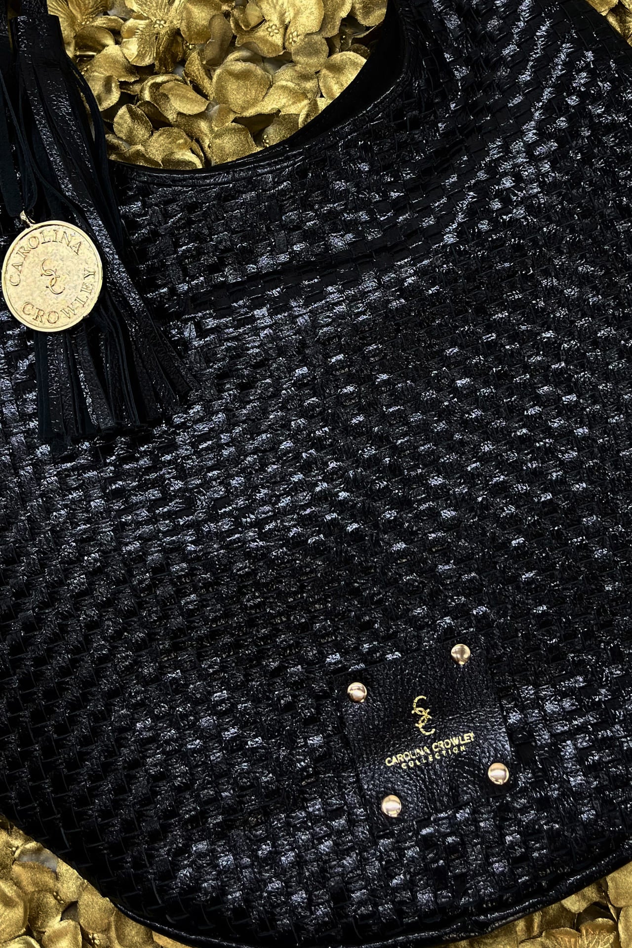 Hobo Bag Tejido - Negro