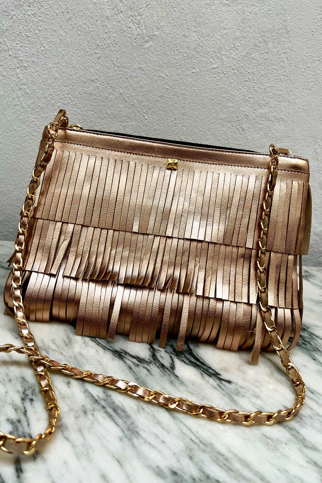 Clutch / Crossbody Ibiza - Oro Rosado