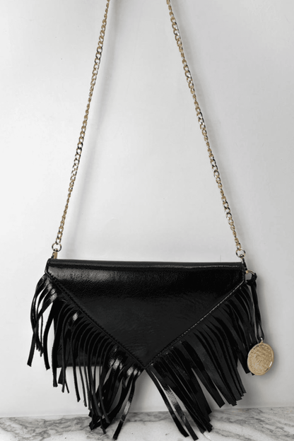 Icon Clutch Con Barbas - Negro