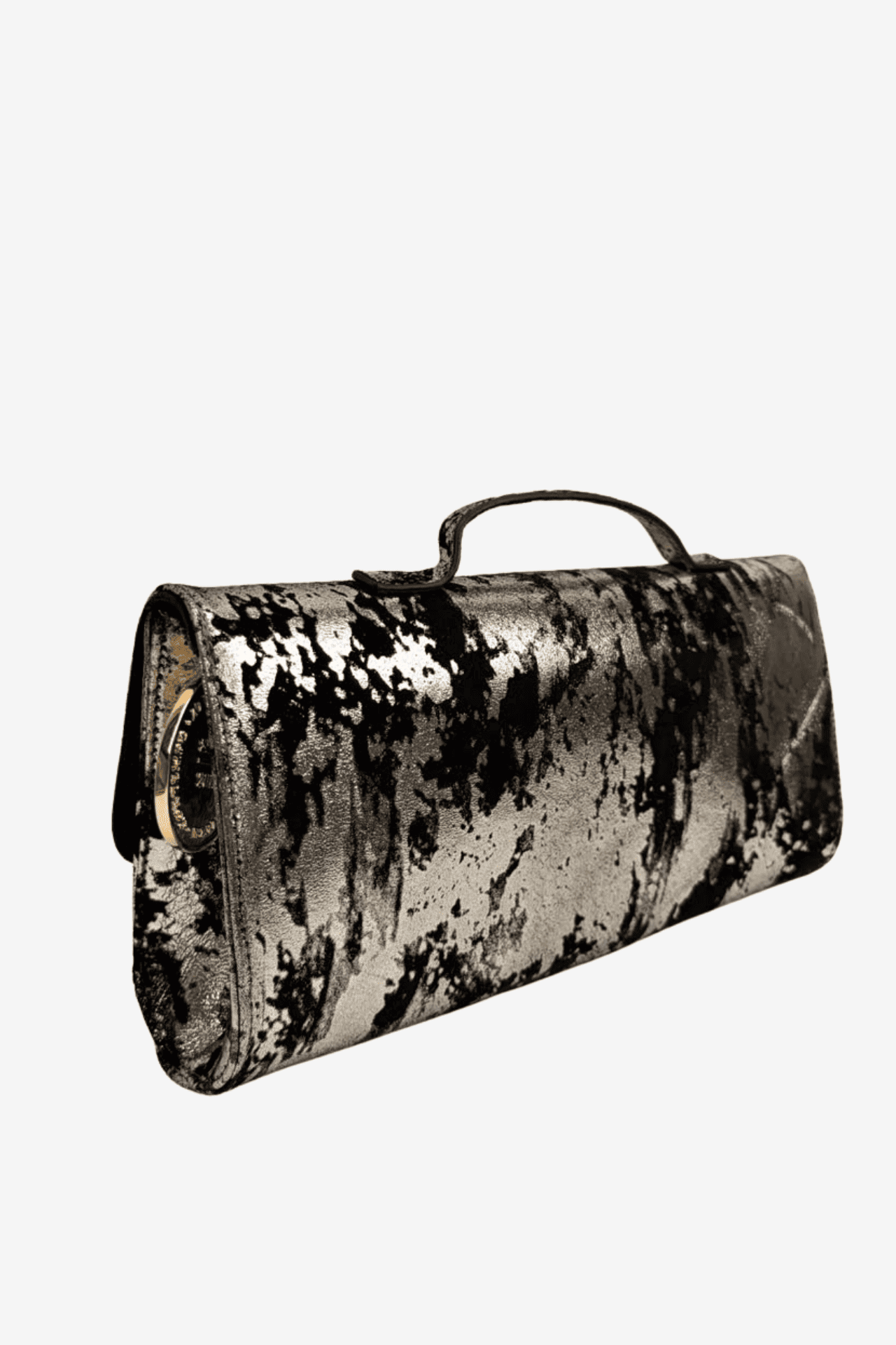 Clutch Amore - Plata/Negro Escarabajo