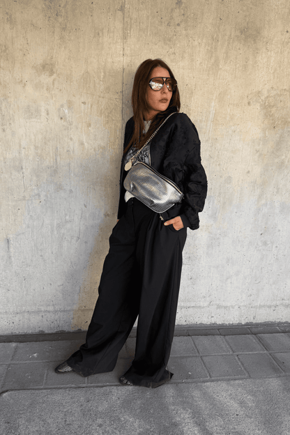 Belt Bag - Inox Croco