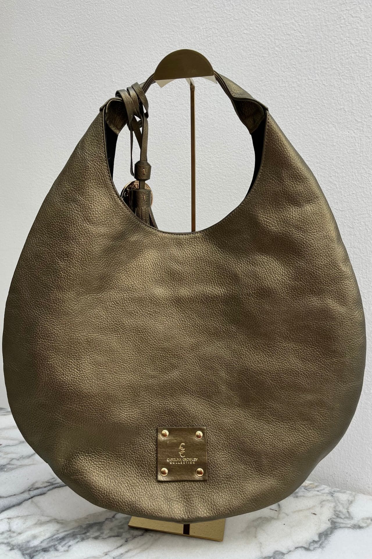 Hobo Bag Cincelada - Ocre
