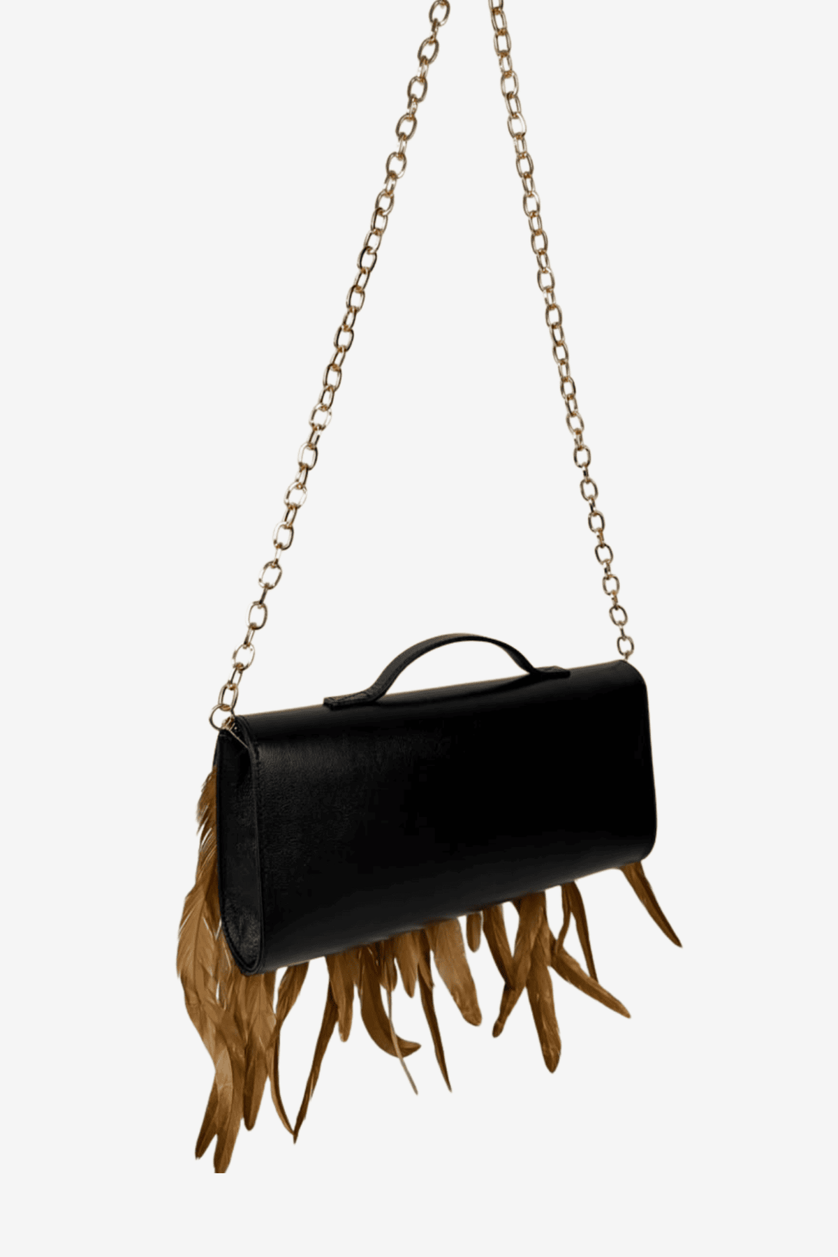 Feather Clutch - Negro