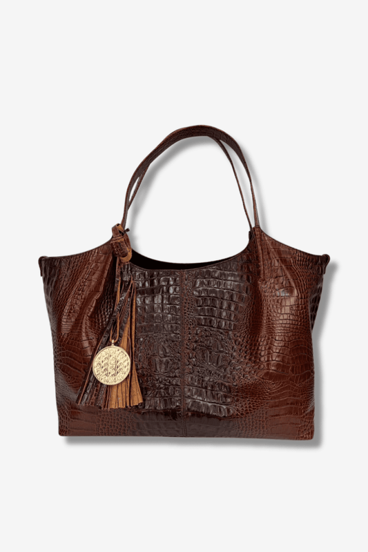 Tote - Chocolate Croco