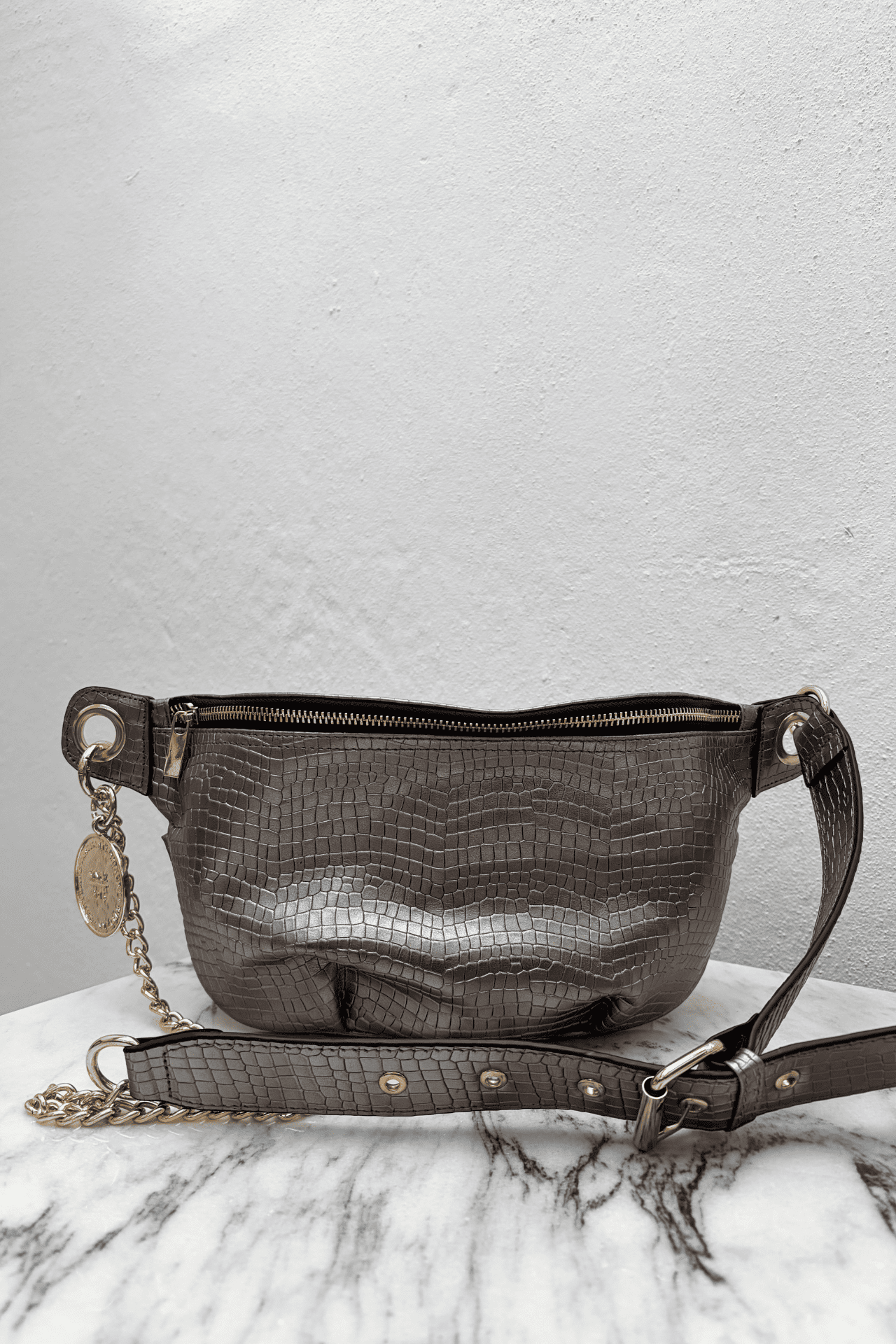 Belt Bag - Inox Croco