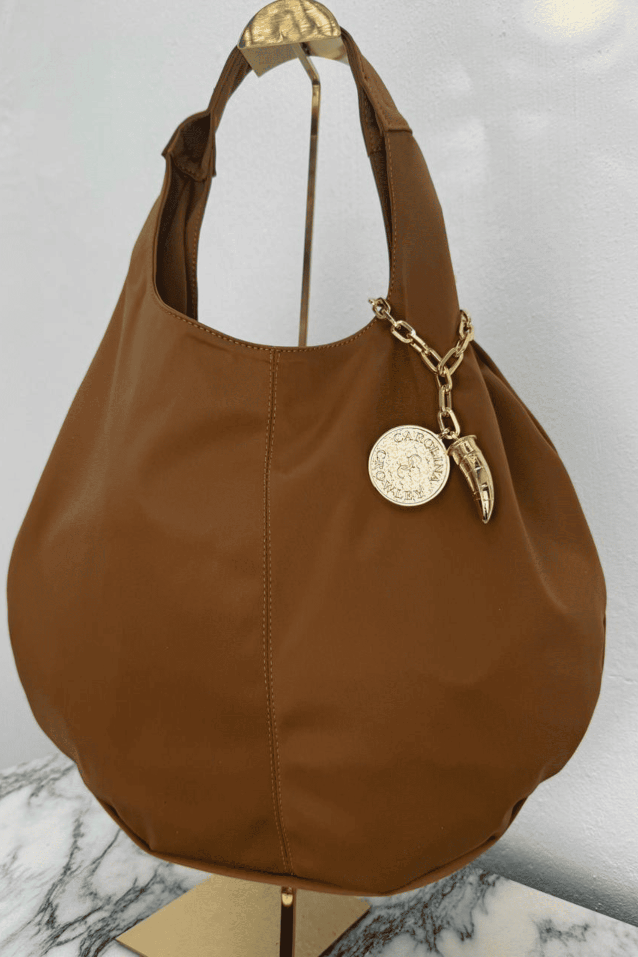 Hobo Bag Gabardina - Camel