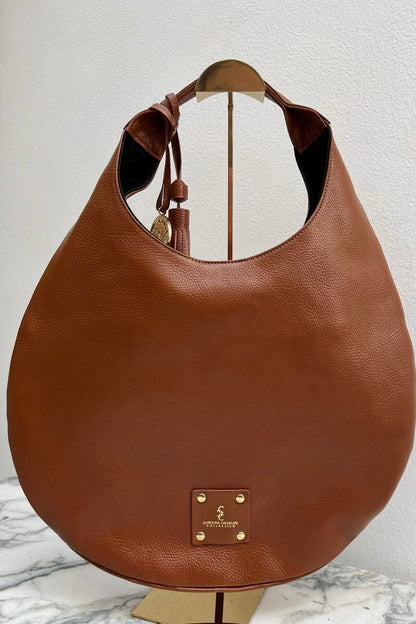 Hobo Bag Cincelada - Camel