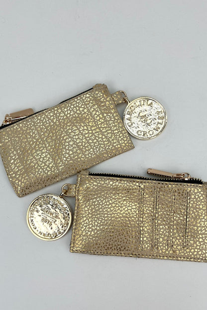 Tarjetero - Oro / Blanco