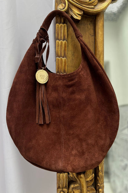 Hobo Bag Gamuza - Chocolate
