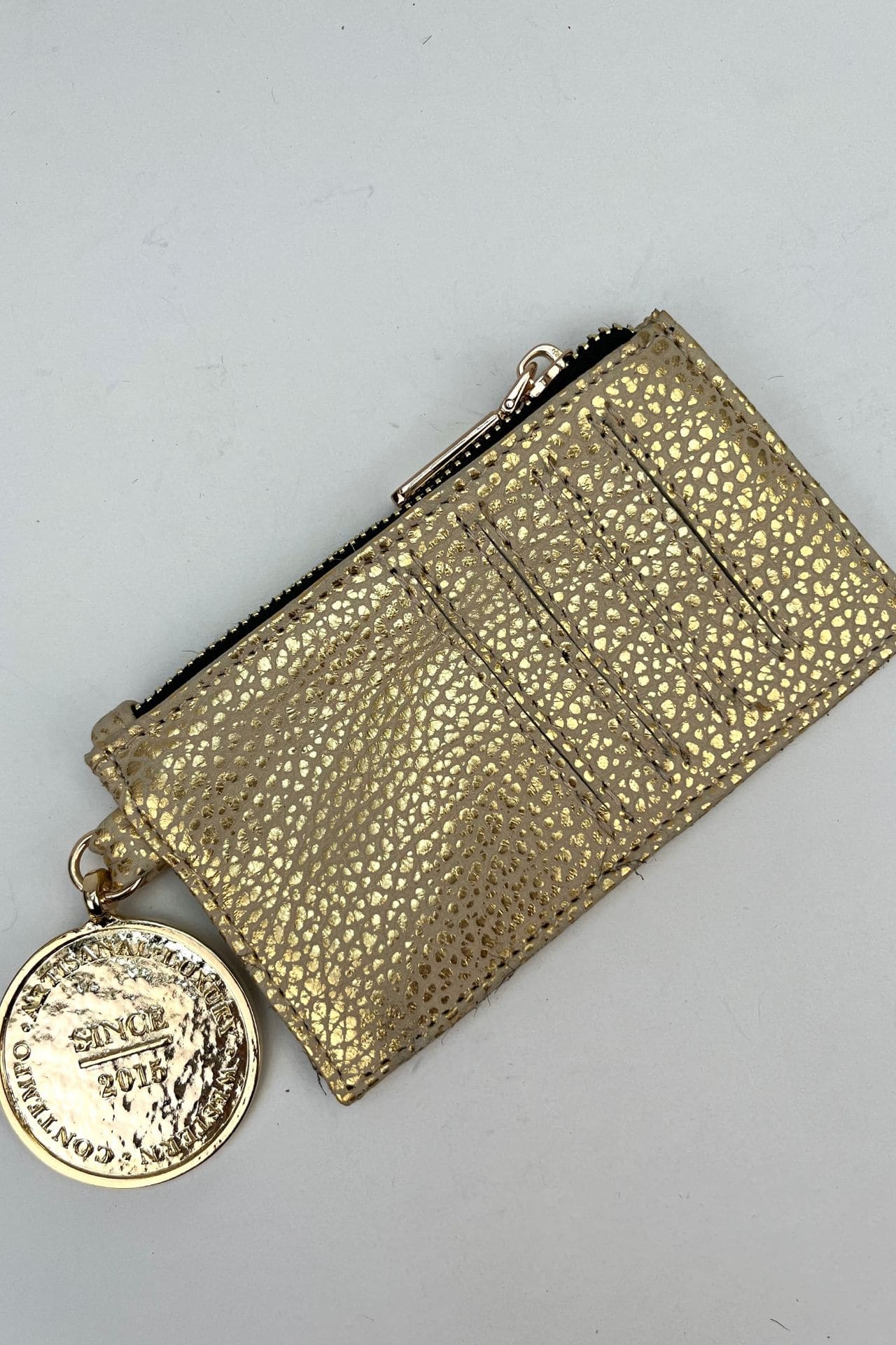 Tarjetero - Oro / Blanco