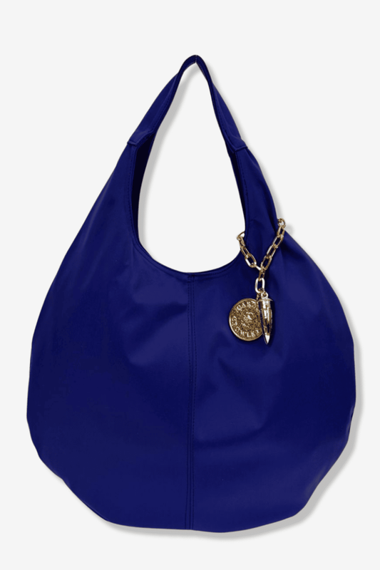 Hobo Bag Gabardina - Azul Eléctrico
