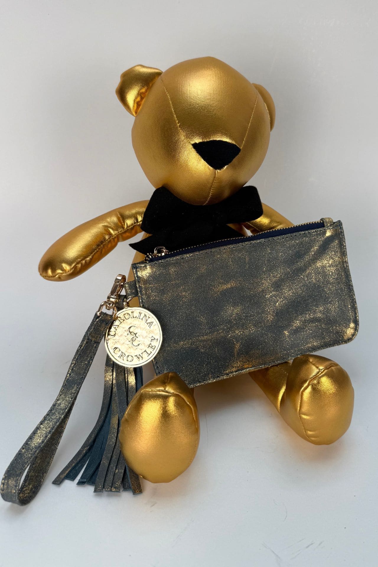 Mini Clutch - Azul / Oro