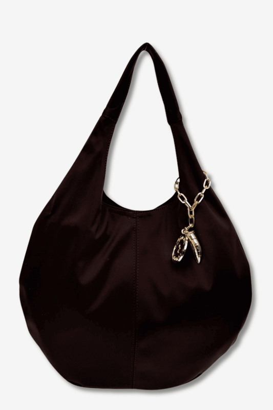 Hobo Bag Gabardina - Moka