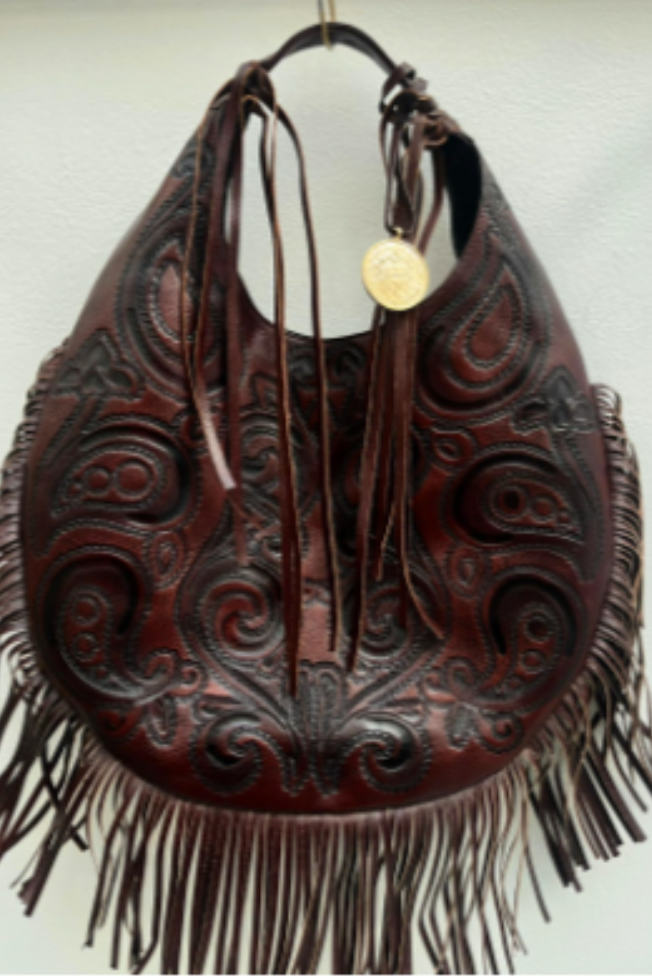 Hobo Bag Cincelada - Café Viejo Barbas