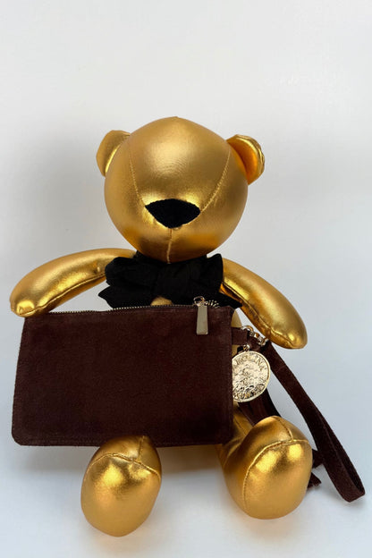 Mini Clutch Gamuza - Moka