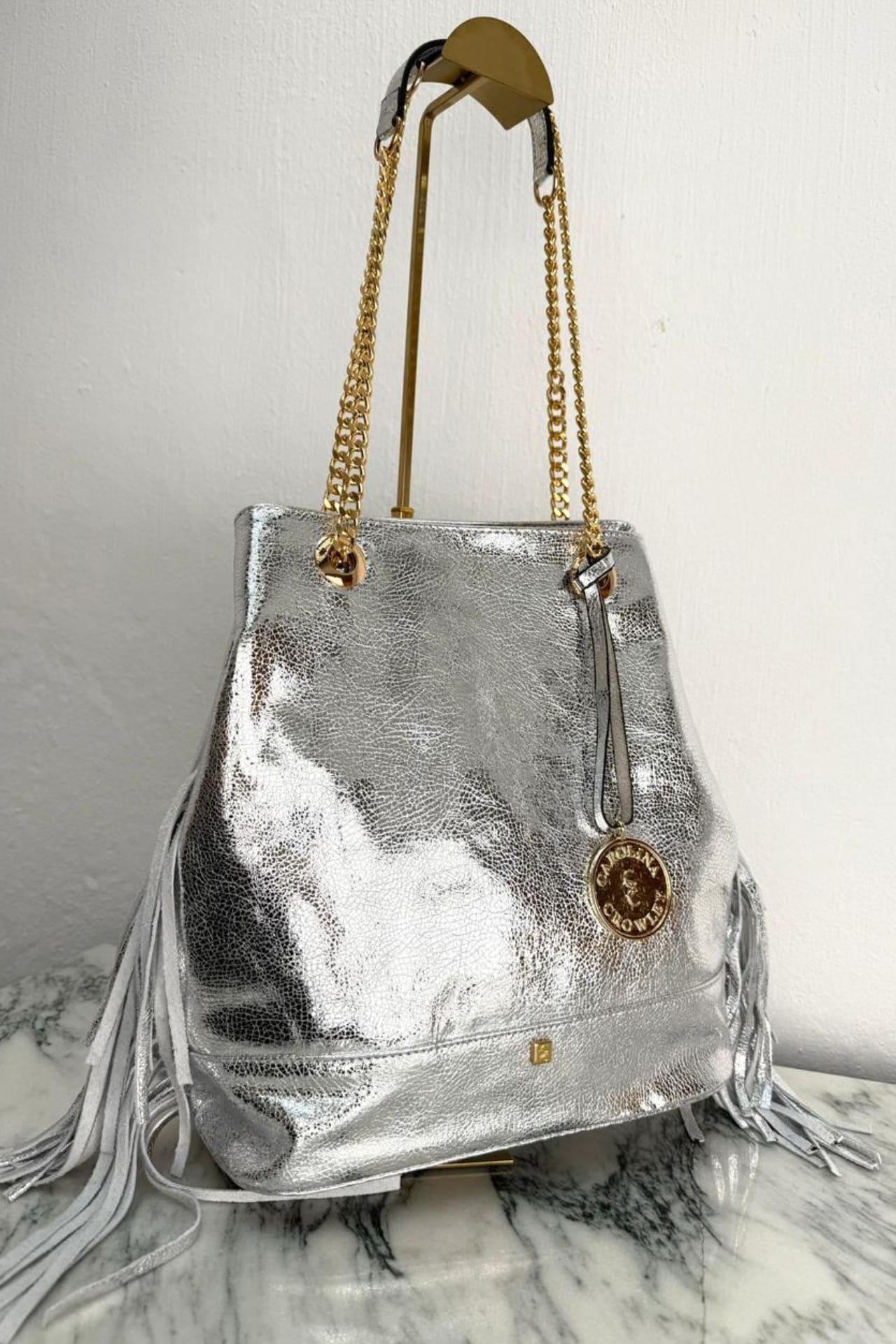 Tribeca Con Flecos - Plata