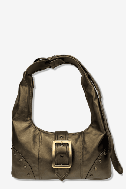 Buckle Bag - Olivo Metálico