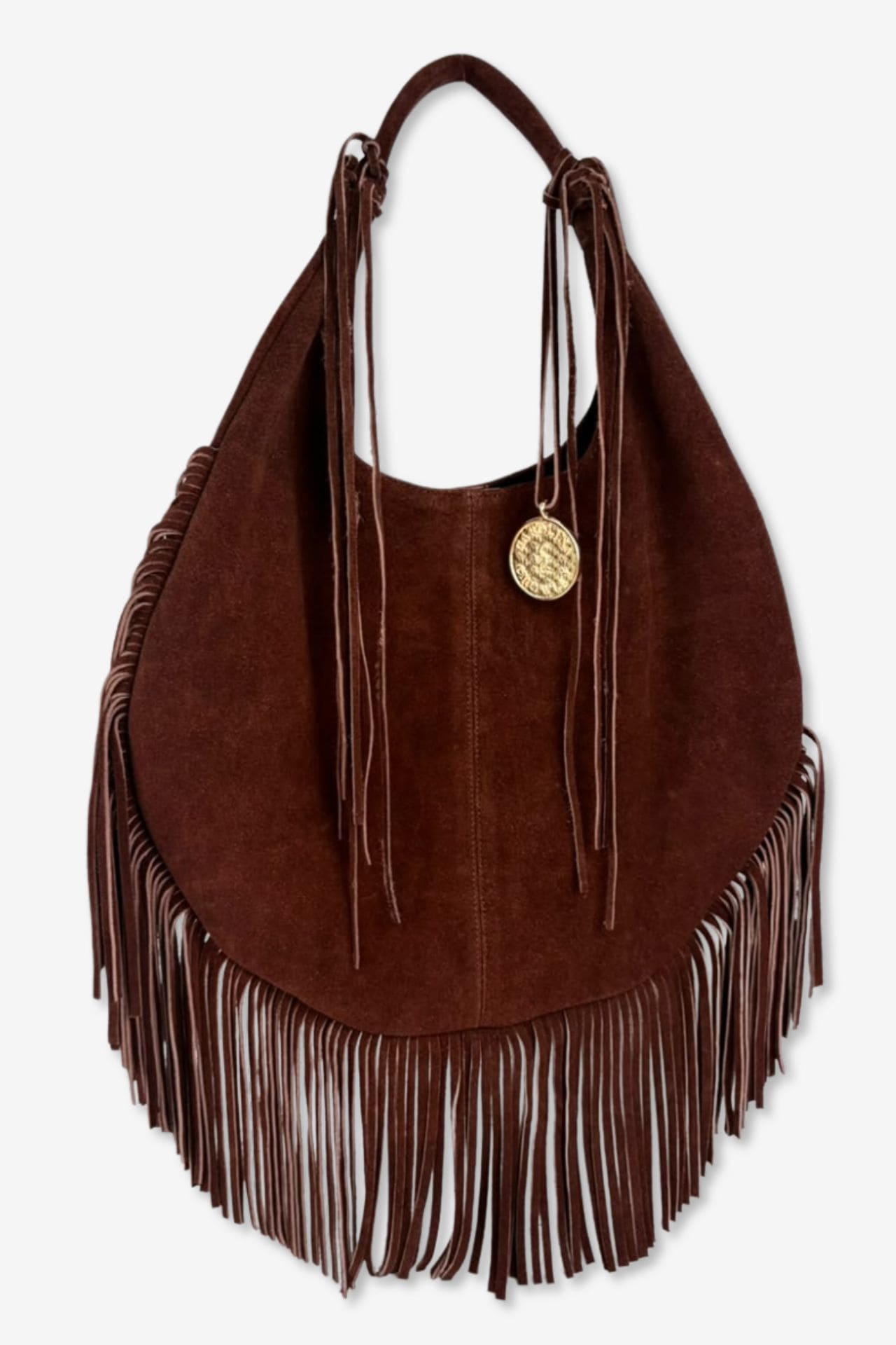 Hobo Bag Gamuza - Moka Barbas