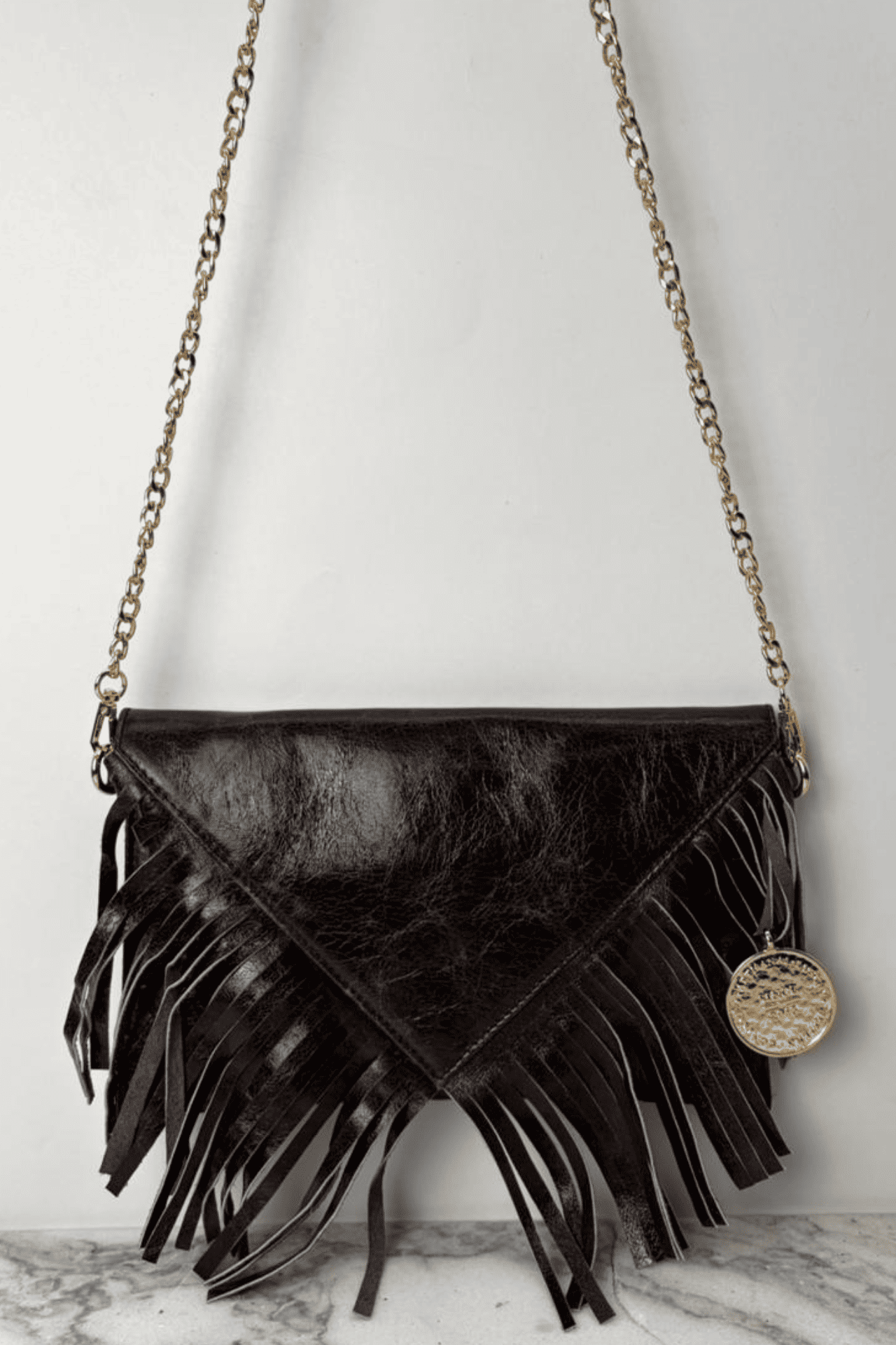 Icon Clutch Con Barbas - Moka Viejo
