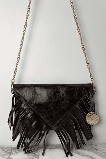 Icon Clutch Con Barbas - Moka Viejo