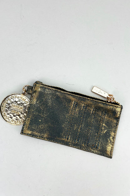 Tarjetero - Azul / Oro