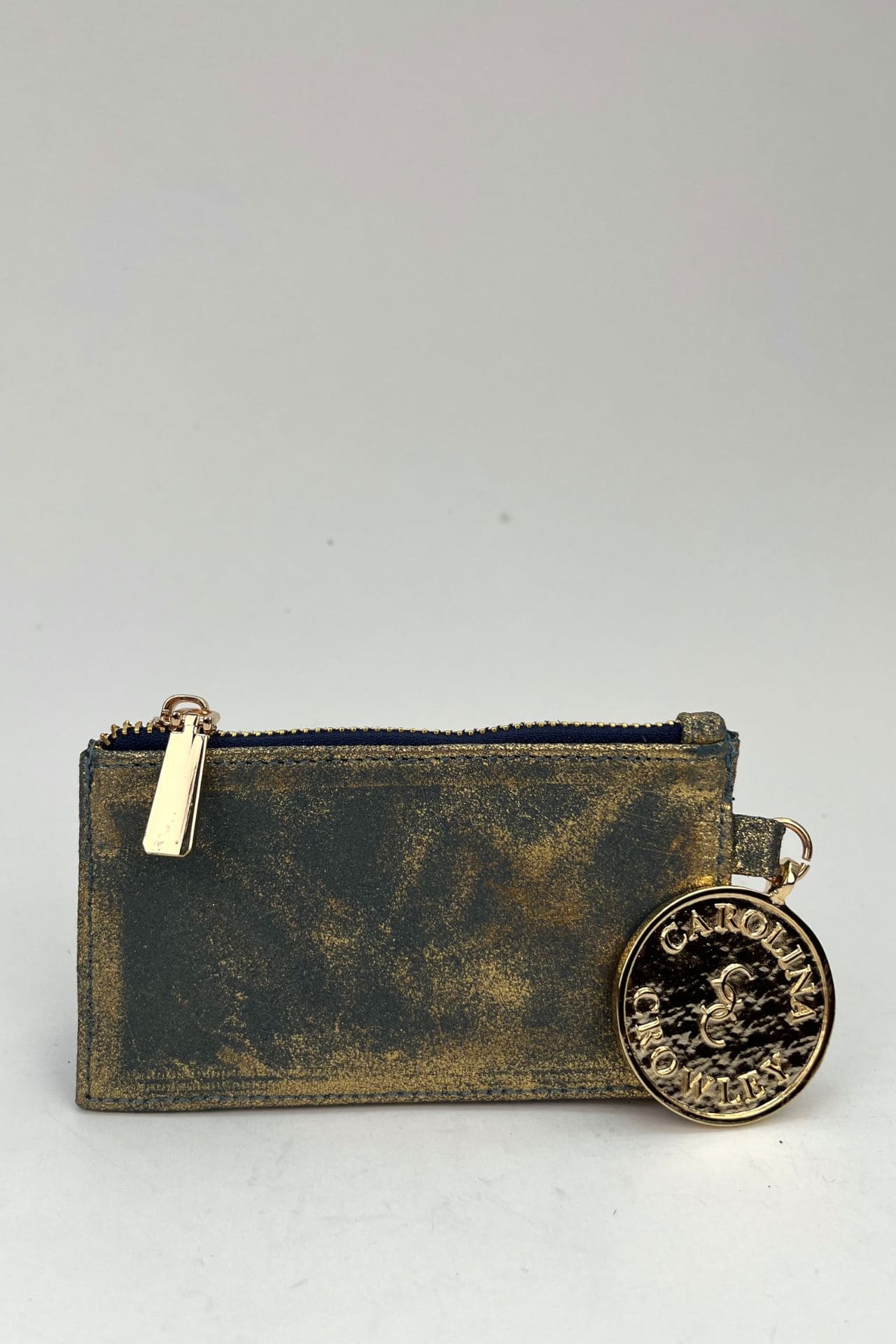 Tarjetero - Azul / Oro