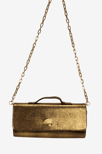 Clutch Amore - Dorado Abanico