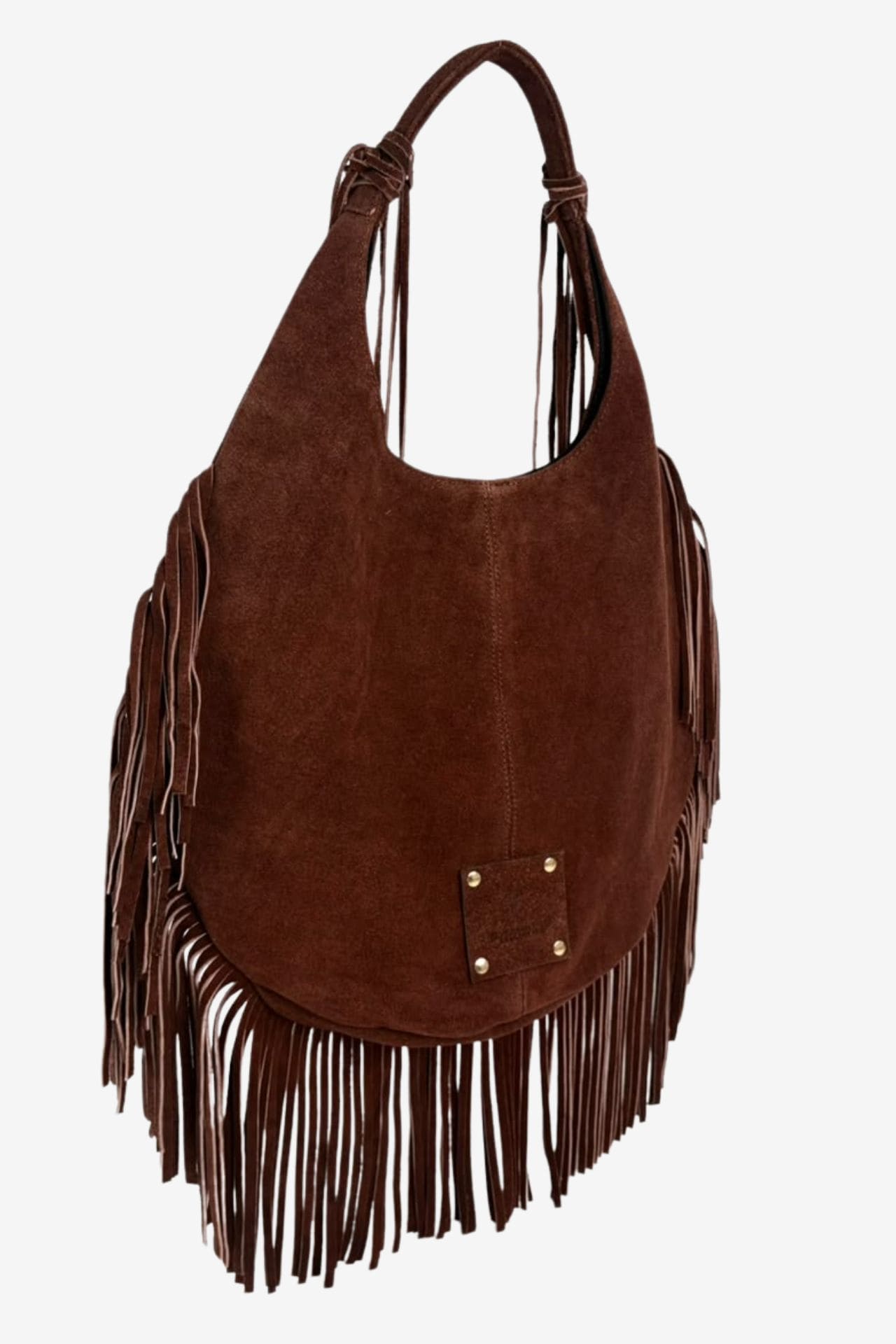 Hobo Bag Gamuza - Moka Barbas
