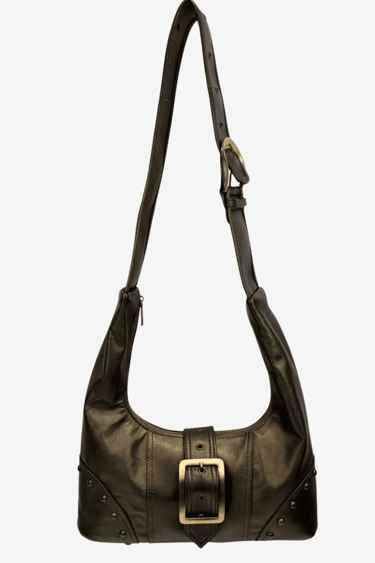 Buckle Bag - Olivo Metálico
