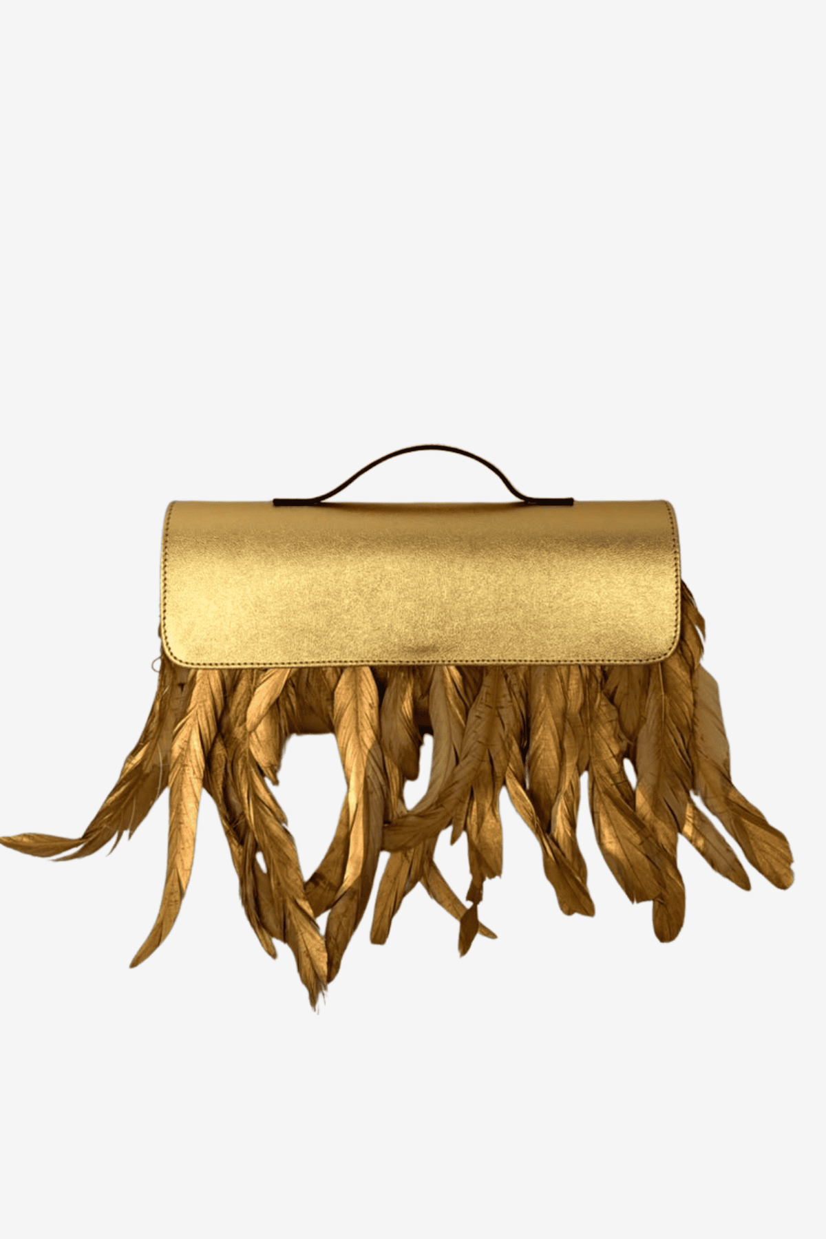 Feather Clutch - Oro