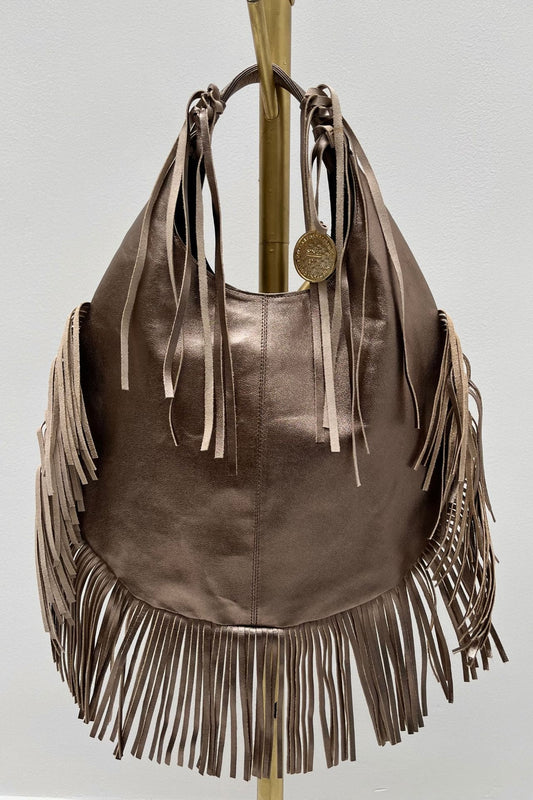 Hobo Bag Con Barbas - Seda