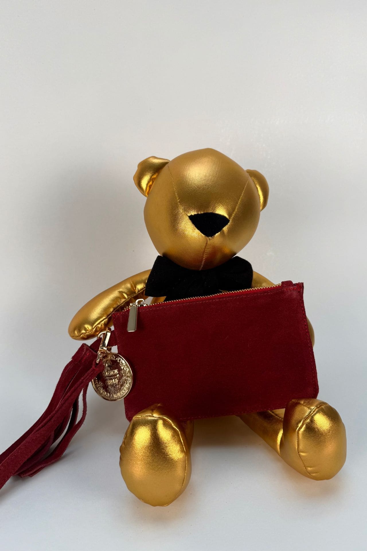 Mini Clutch Gamuza - Vino