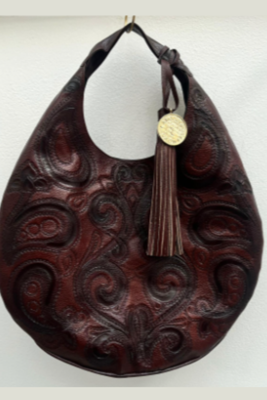 Hobo Bag Cincelada - Café Viejo