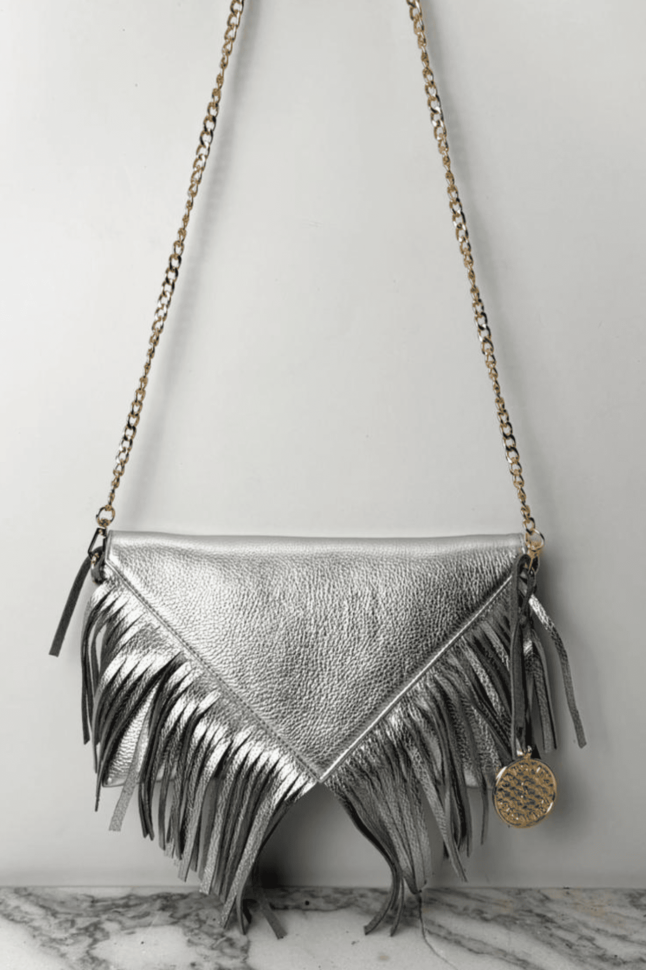 Icon clutch Con Barbas - Plata
