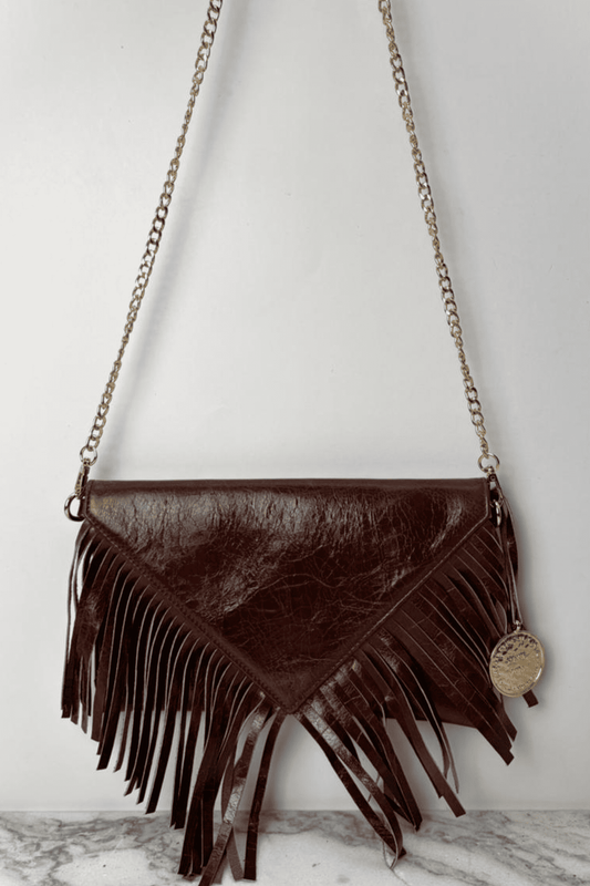 Icon Clutch Con Barbas - Café Viejo