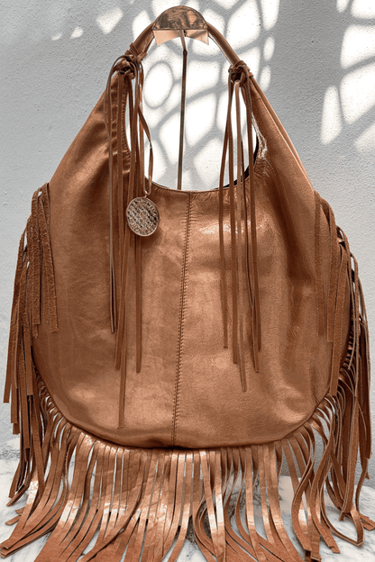 Hobo Bag Con Barbas - Melón