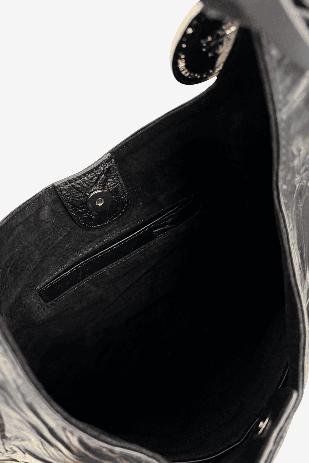 Hobo Bag Con Barbas - Negro