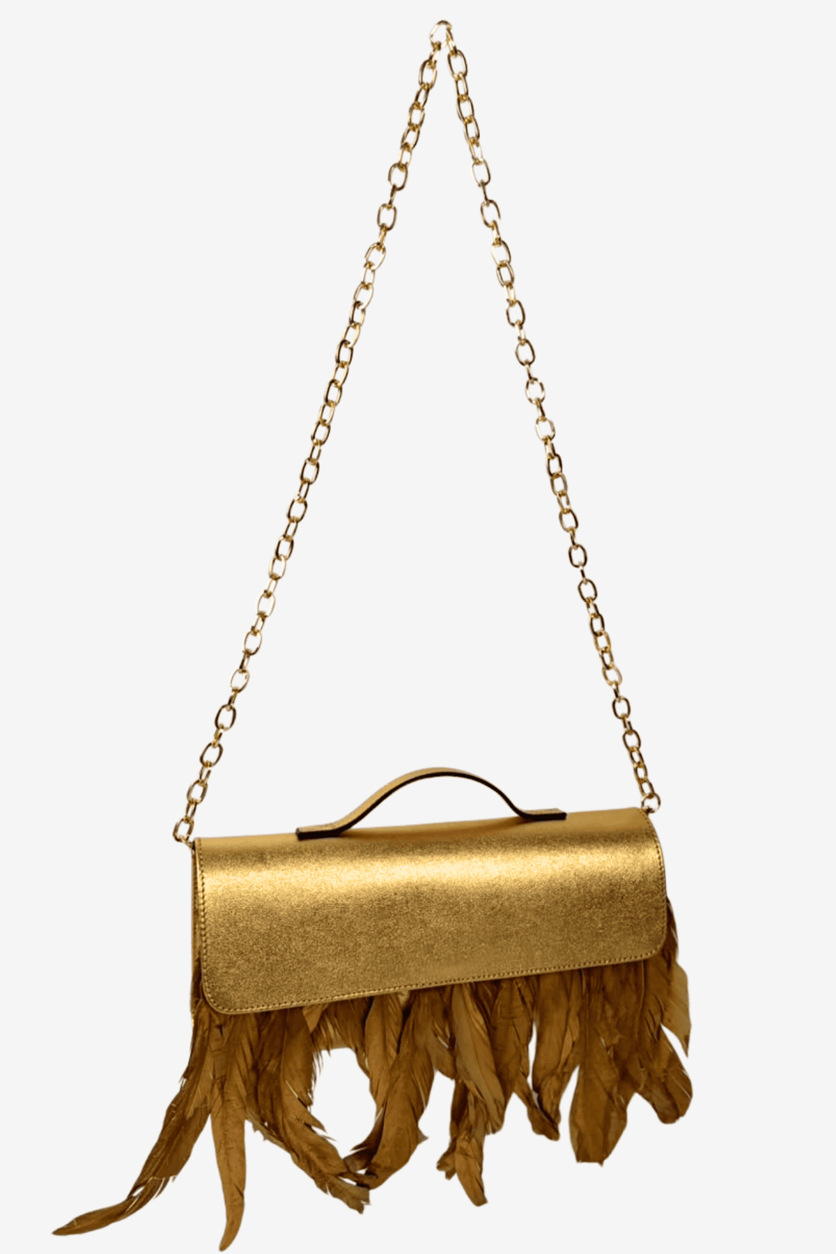 Feather Clutch - Oro