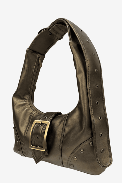 Buckle Bag - Olivo Metálico