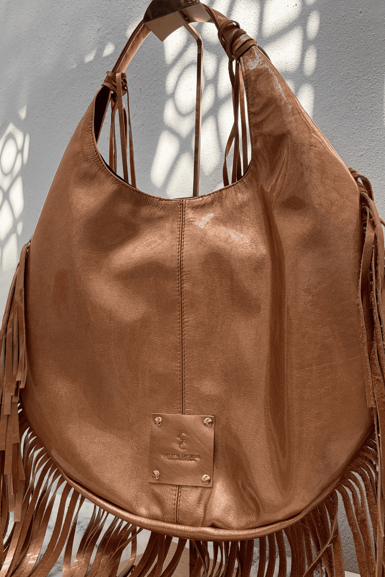 Hobo Bag Con Barbas - Melón