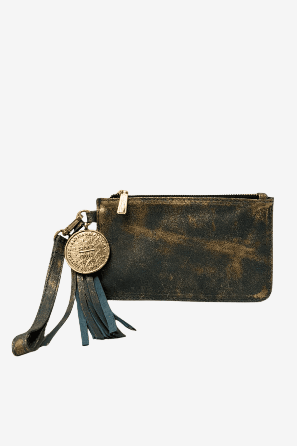 Mini Clutch - Azul / Oro