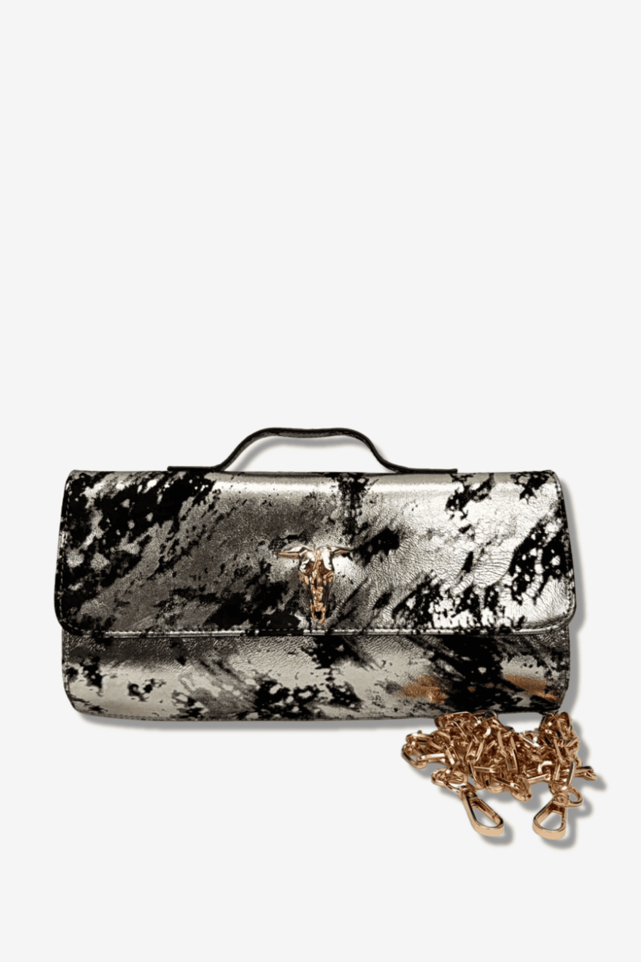 Clutch Amore - Plata/Negro Toro