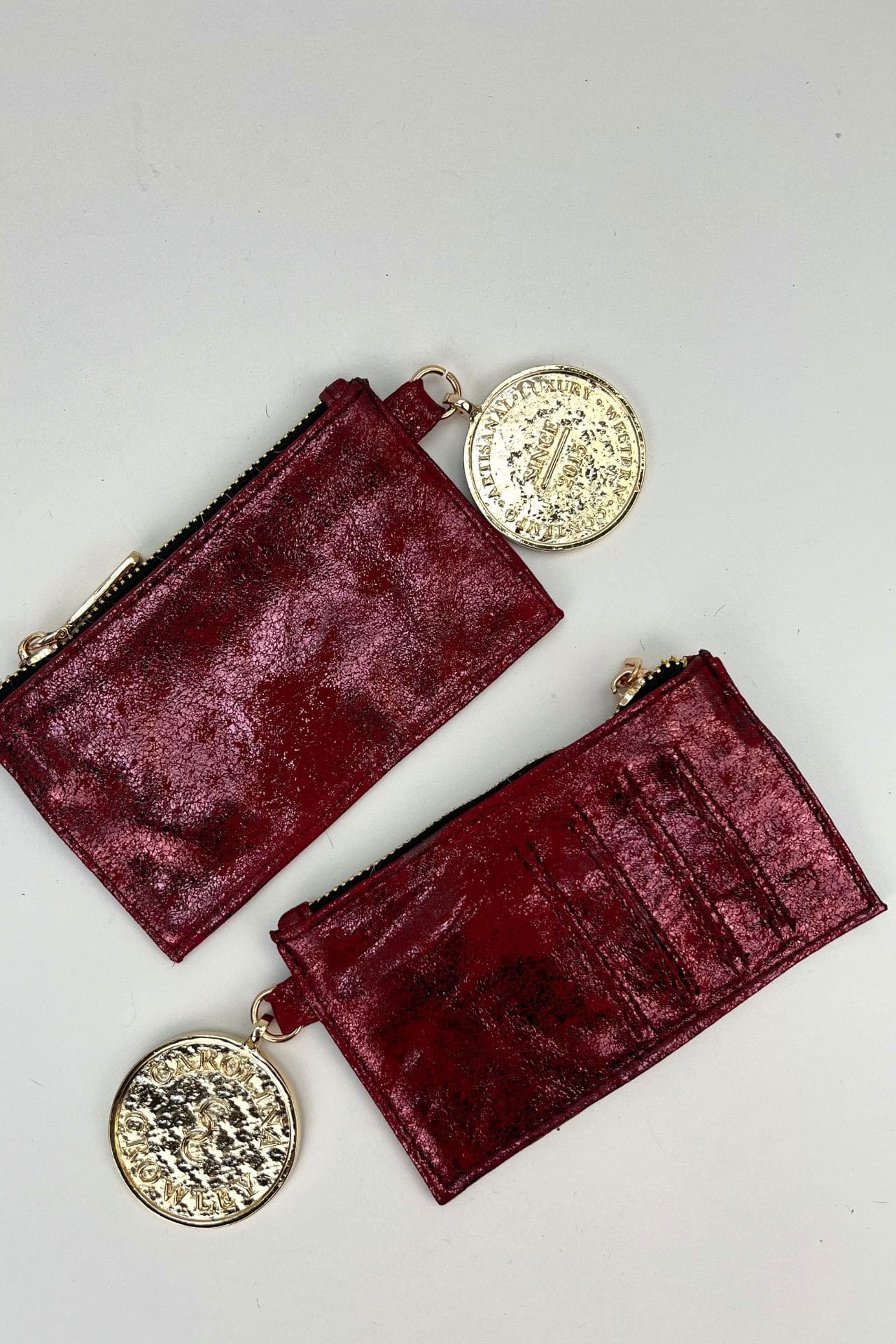 Tarjetero - Vino Metálico