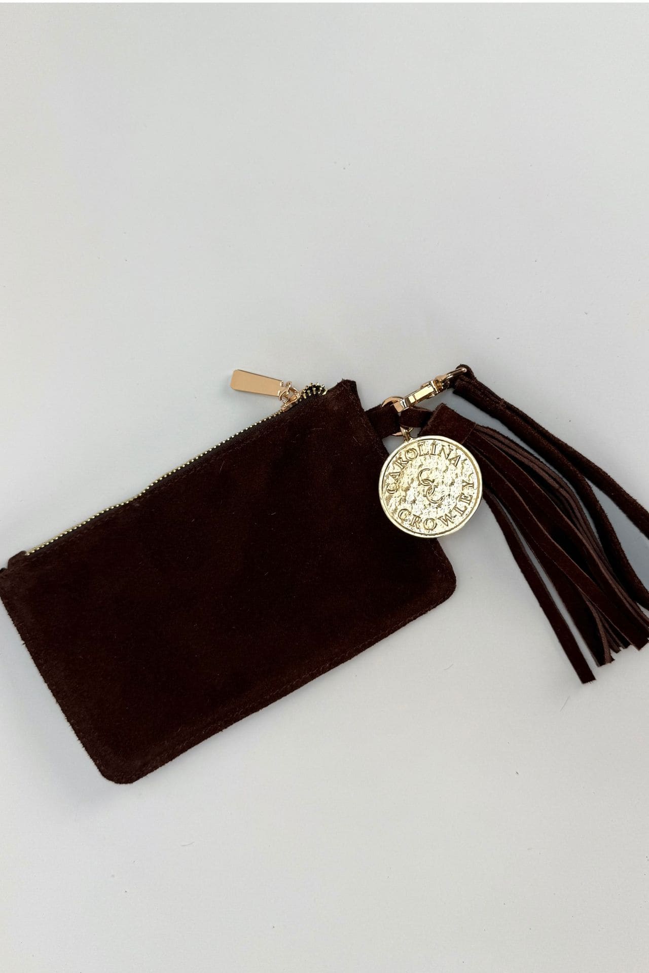 Mini Clutch Gamuza - Moka