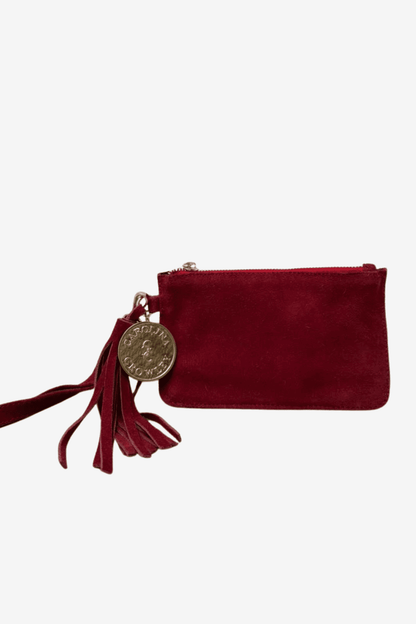 Mini Clutch Gamuza - Vino