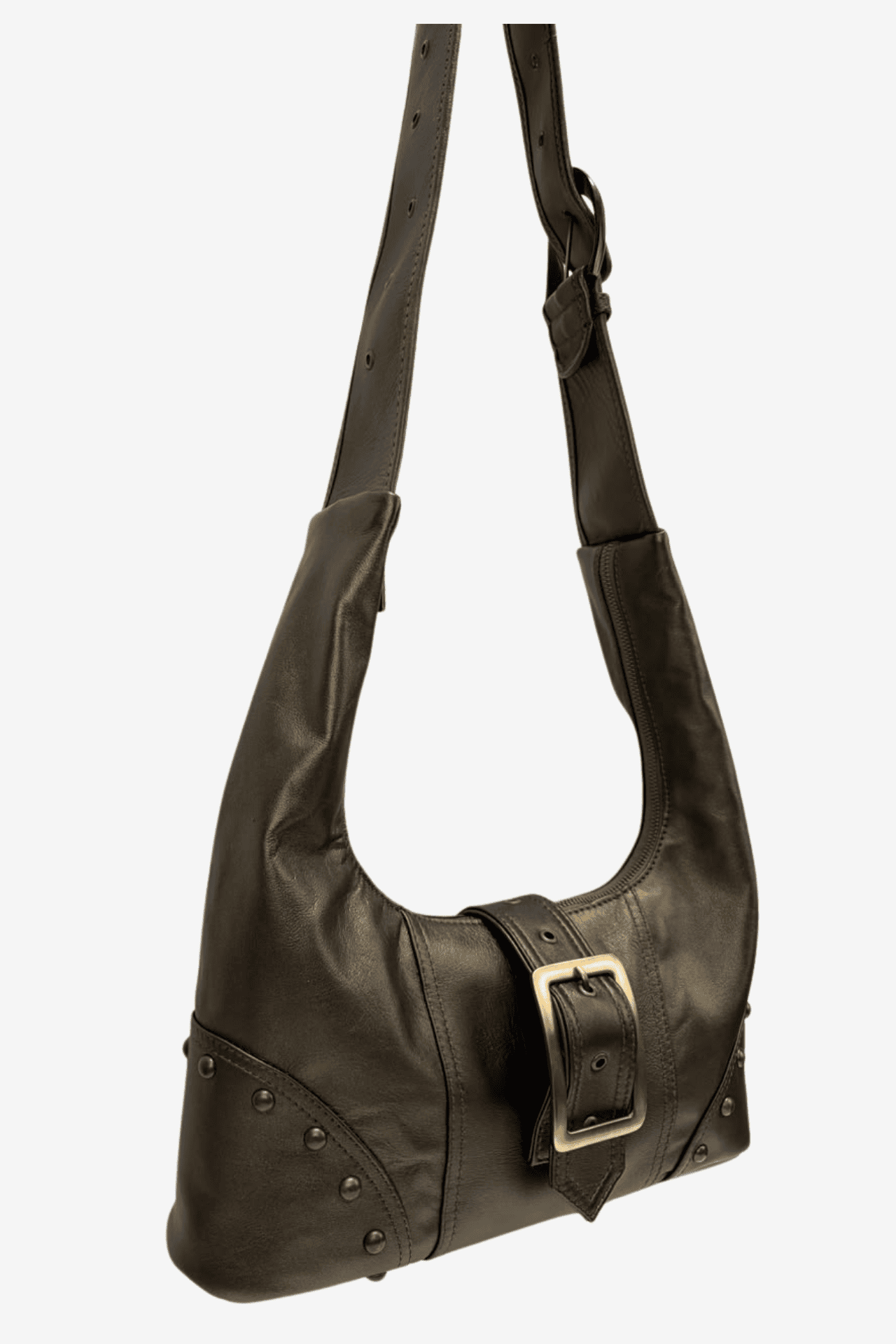 Buckle Bag - Olivo Metálico