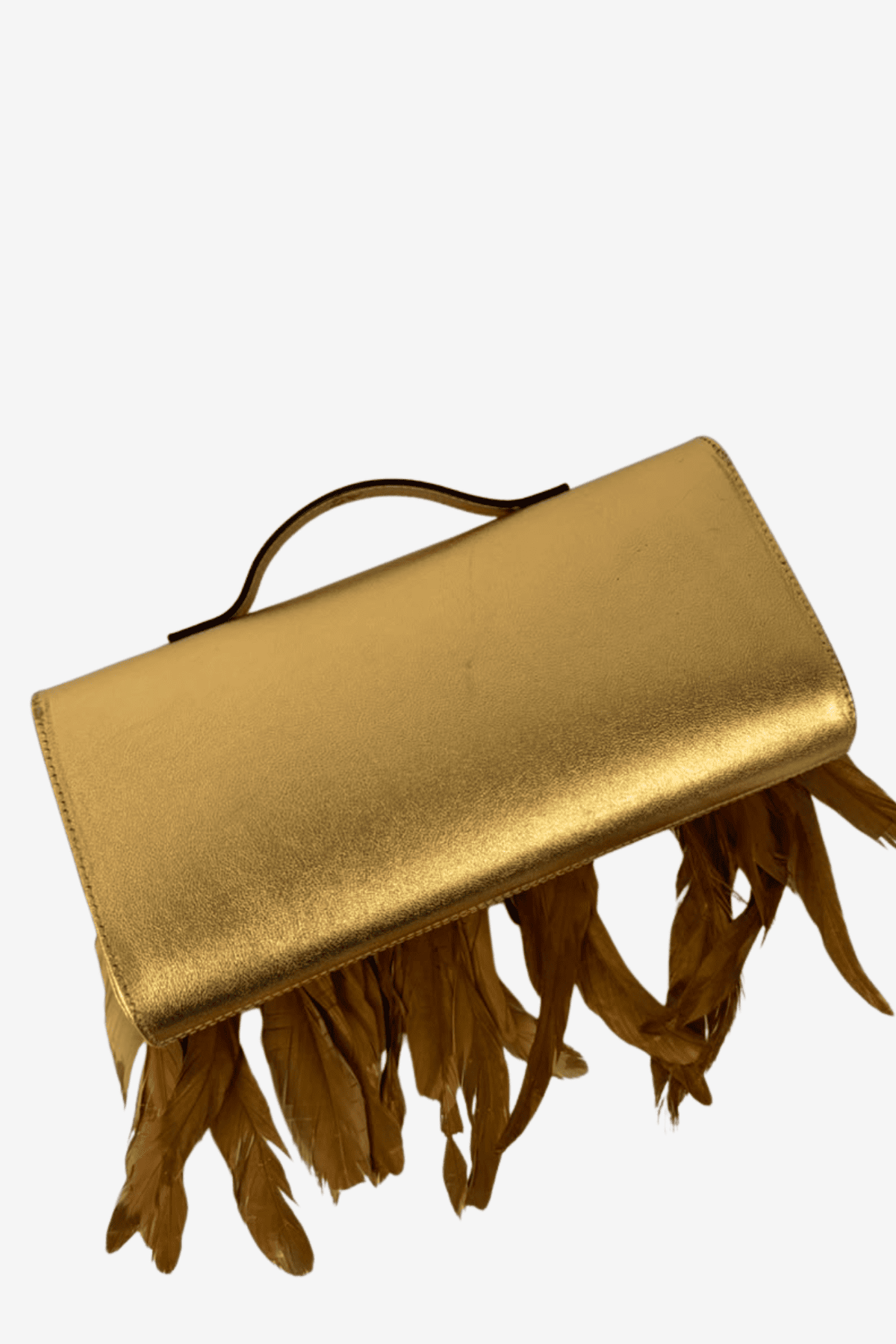 Feather Clutch - Oro
